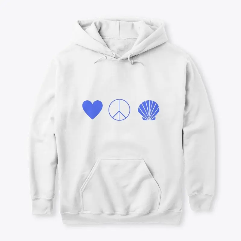 Comfy seashell shirt and hoodie