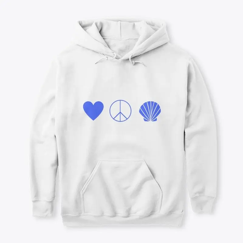 Comfy seashell shirt and hoodie